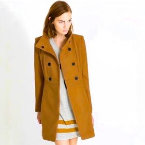 Zara Trafaluc Camel Pea Coat
